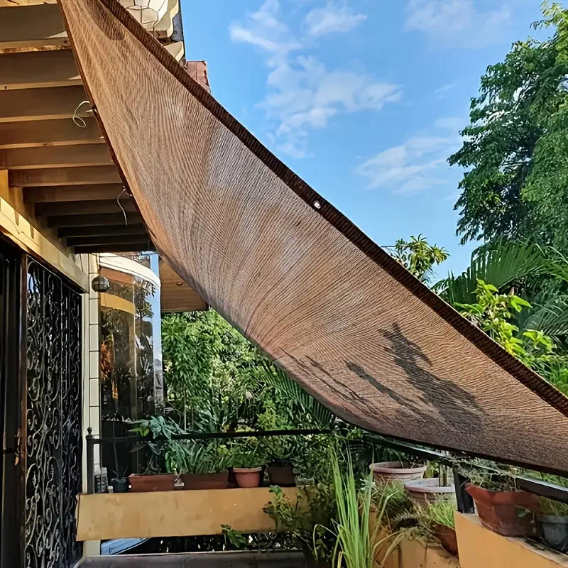 1pc 4x5m Sunshade Cloth with Rope Ring High Shade Rate Breathable and Durable Outdoor Sunshade Net