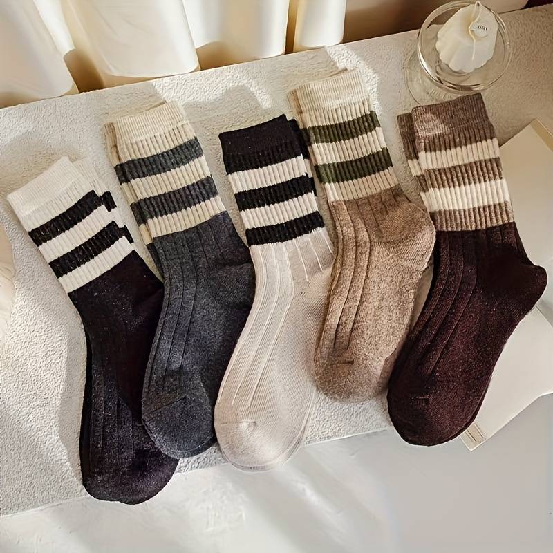 Sock Mixed Color   5 Pairs  One Size