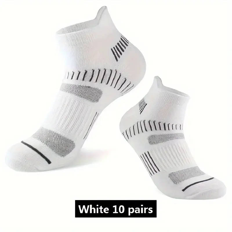 10 Pairs Of Unisex Athletic Socks