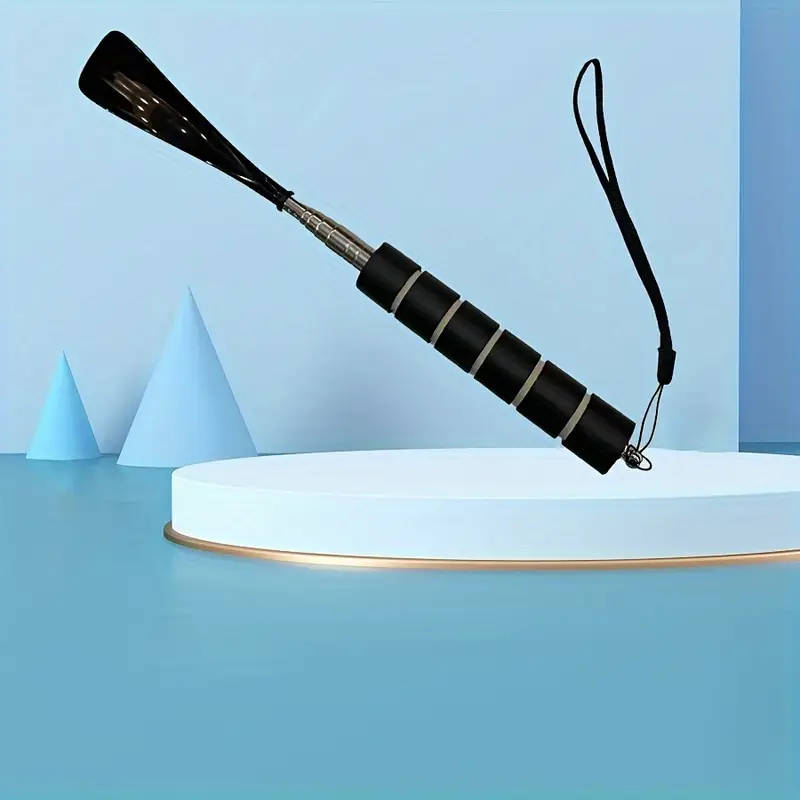 1pc Ergonomic Shoe Puller Adjustable 29.97-70.87cm Portable Stainless Steel Shoe Helper Easy-to-Use