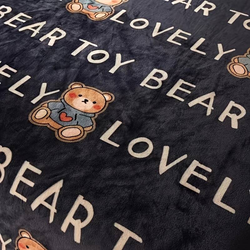 1ps Blanket Color Cartoon Lvoe Bear Model 200x230cm=79x90incm