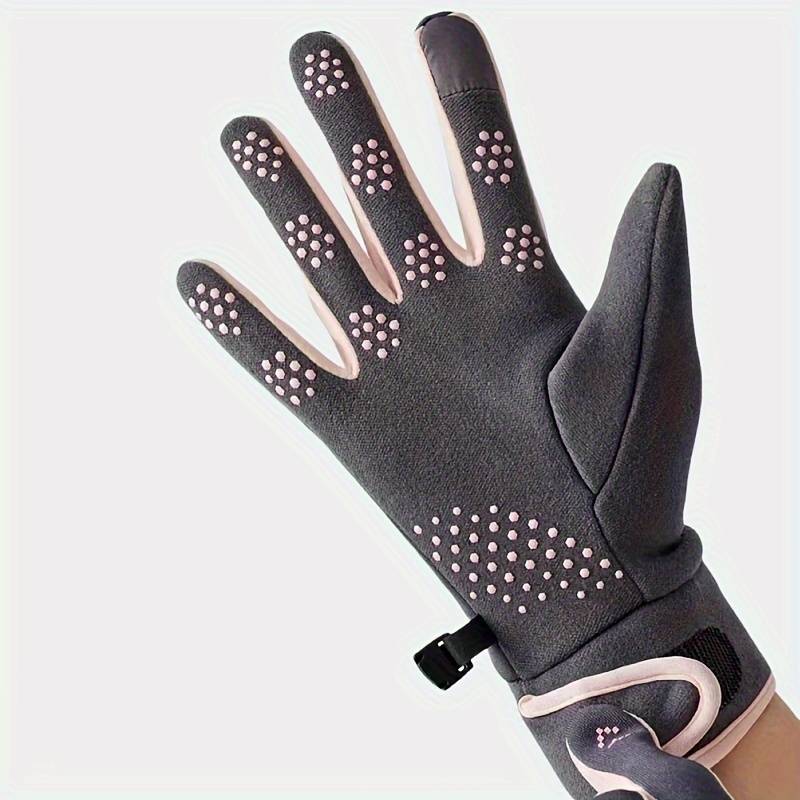 1 Pair Grey Warm Gloves