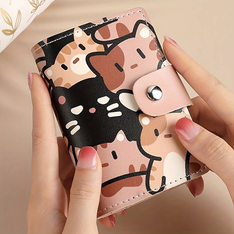 1pc New Women'S Card Holder Compact with Multiple Slots Large Capacity for Driver'S License And V