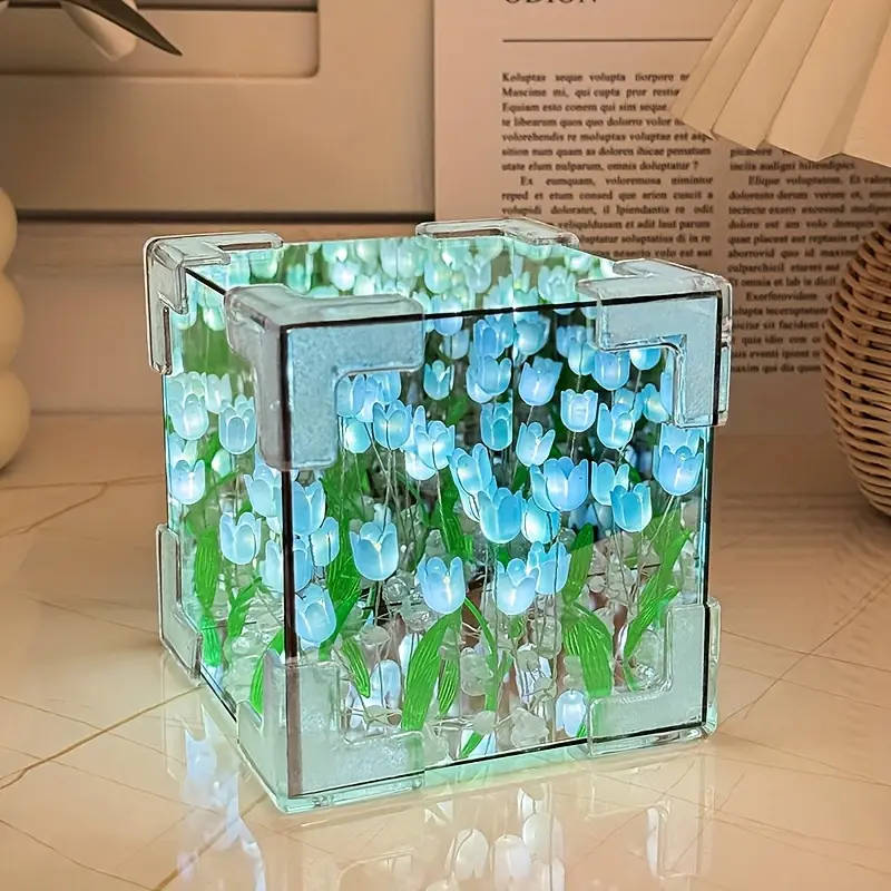 1 DIY Tulip Lamp Blue