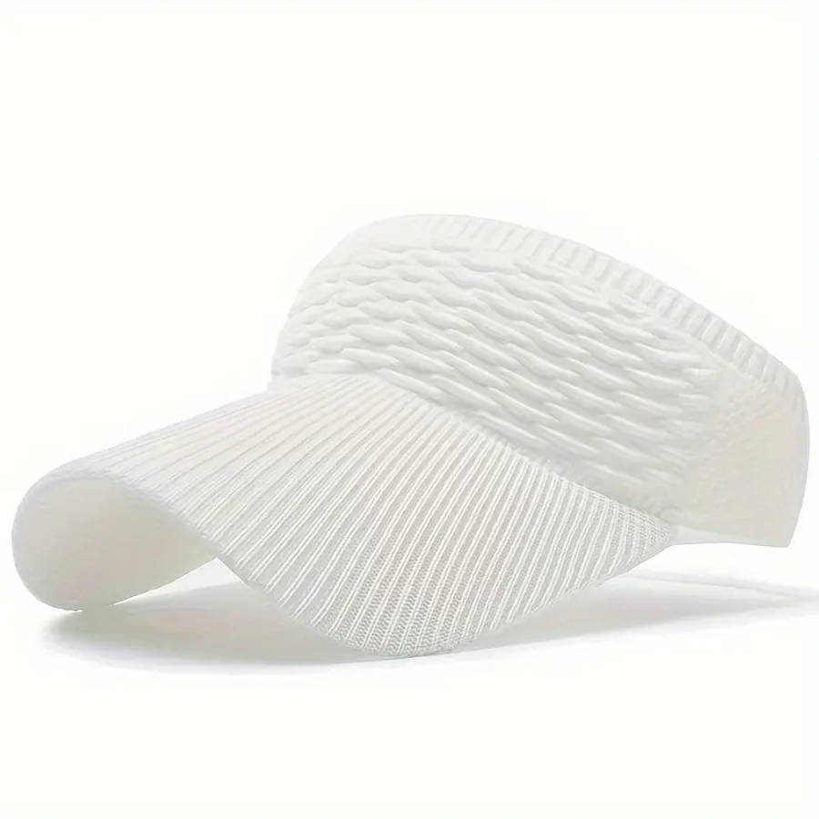 Casual Elastic Knitted Cap Breathable Women'S Empty Top Sunshade Hat