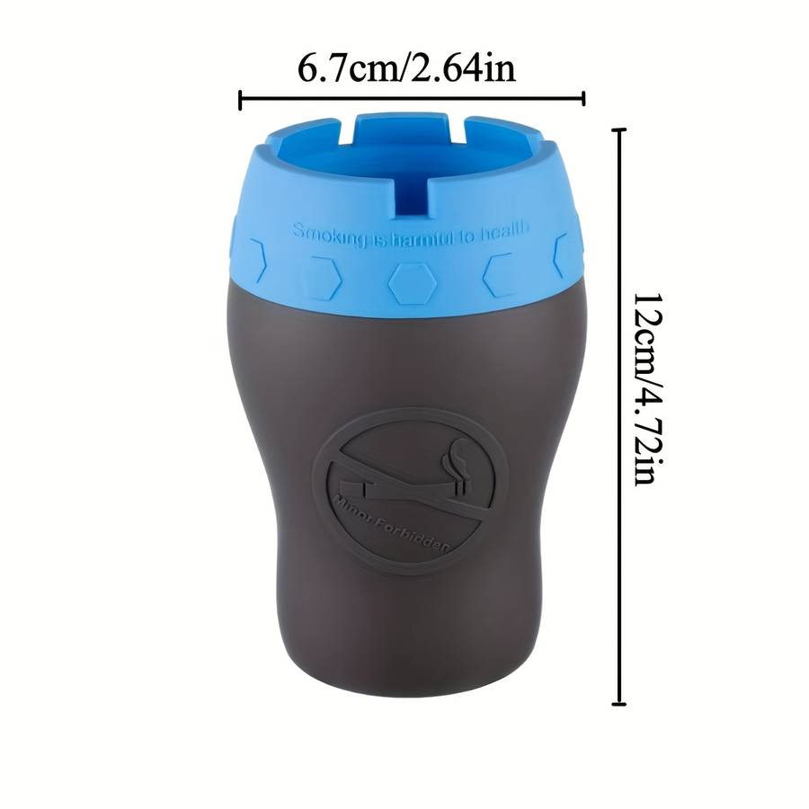 1pc A Unique And Creative Silicone Ashtray for Home And Car Use Designed to Be Anti-Fall And Dust-