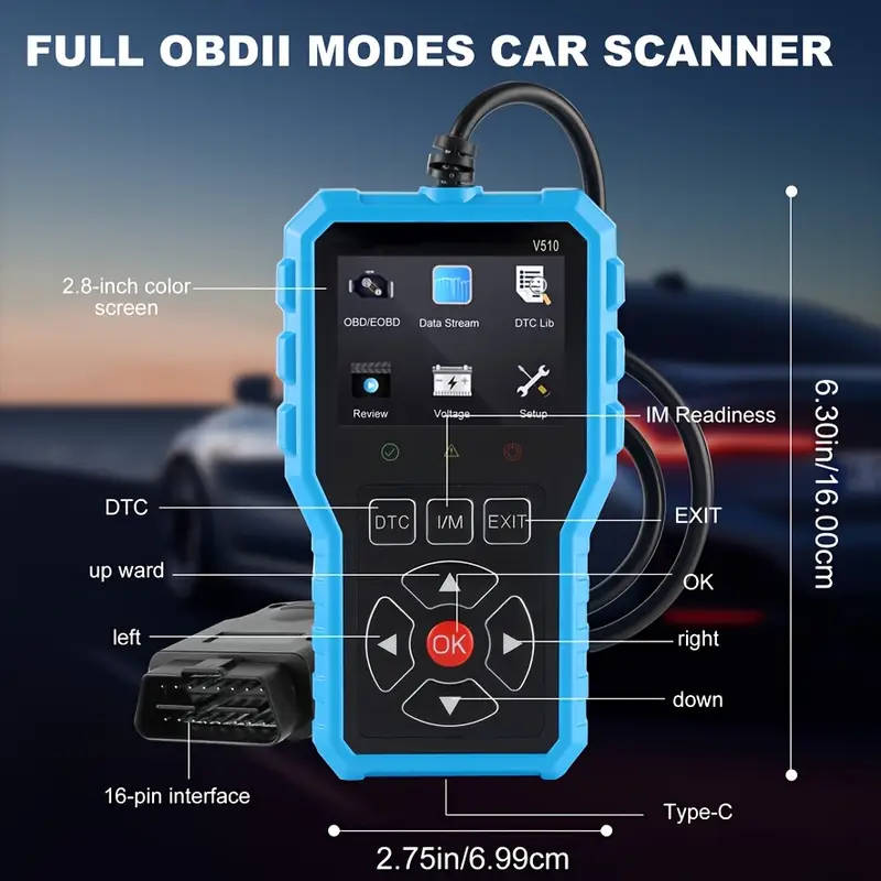 FULL OBD2 CAR DIAGNOSTIC SCANNER