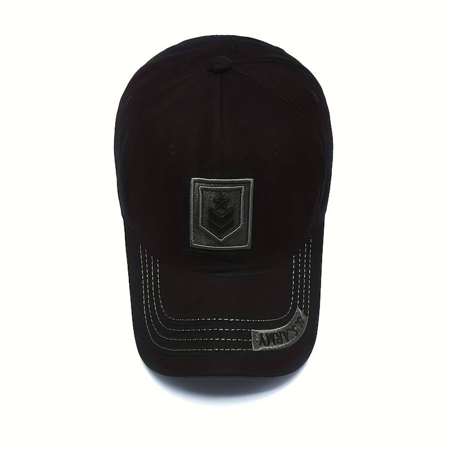 Men'S Baseball Cap with Camouflage and Star Emblem Perfect