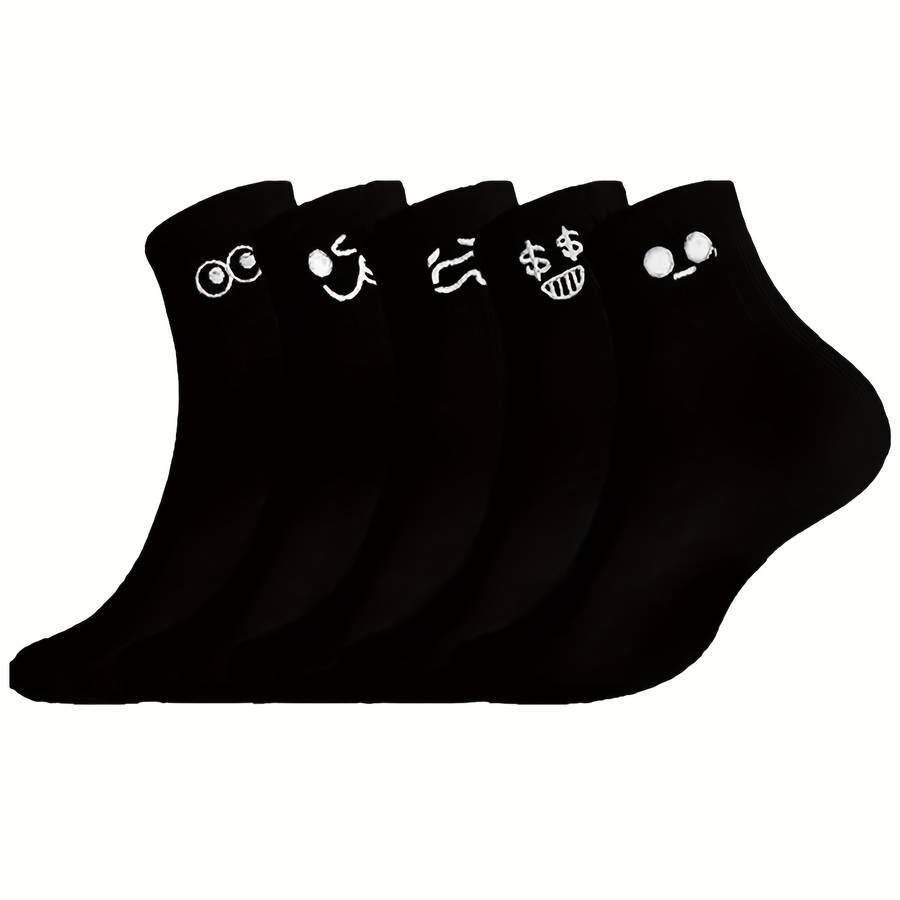 5 Pairs One Size High Elastic Socks