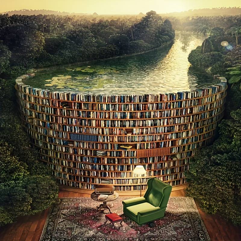 1000pcs of DIY puzzle canal map home and office decoration murals thick durable adu
