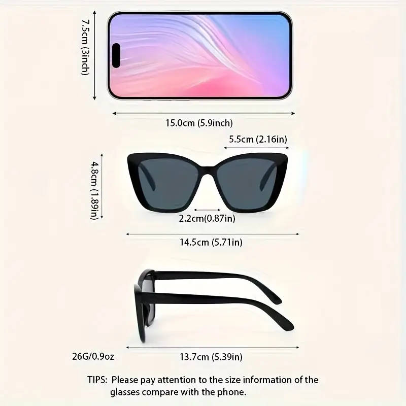 5 Piece Woman Sunglasses, Assorted Colours