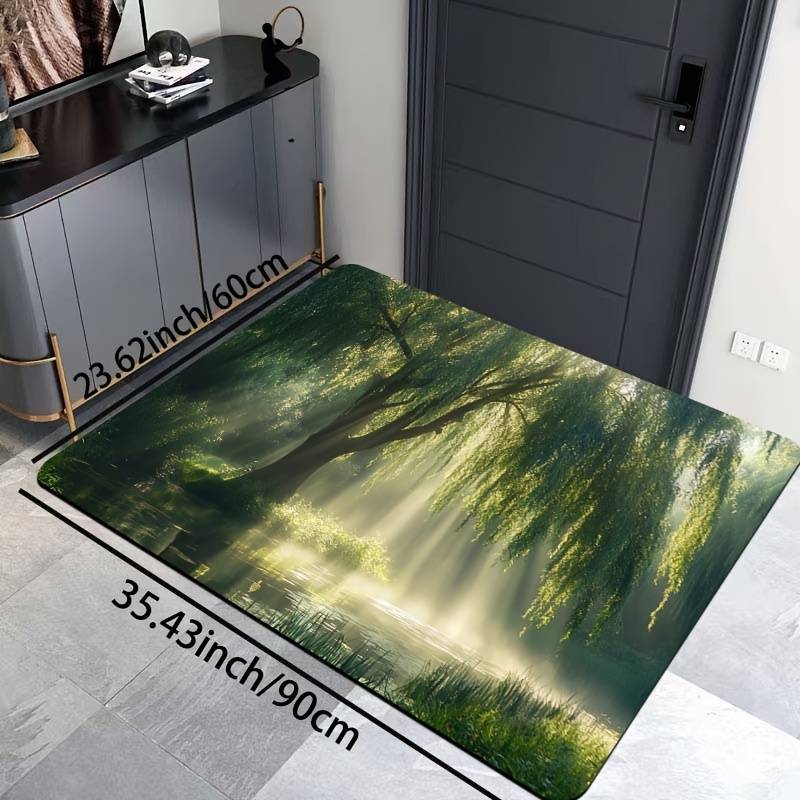 1Pc Green 19.69x31.49inch 50x80cm Floor Mat