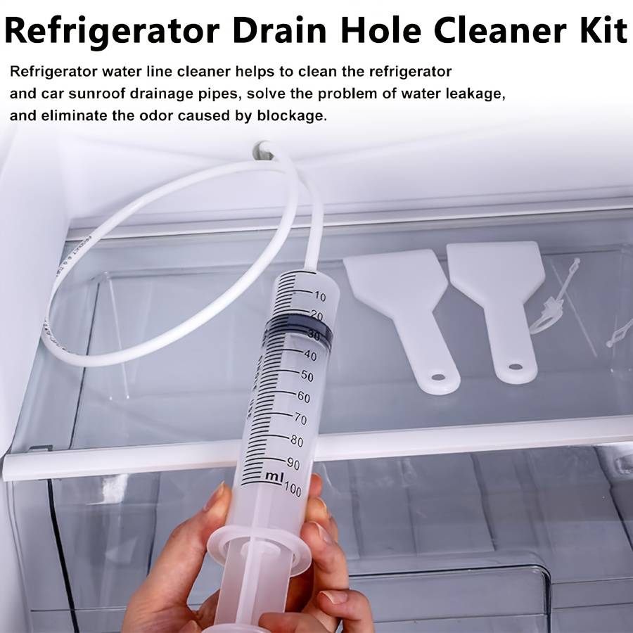 5Pcs Refrigerator Drain Unclogging Kit Reusable Cleaning Tools