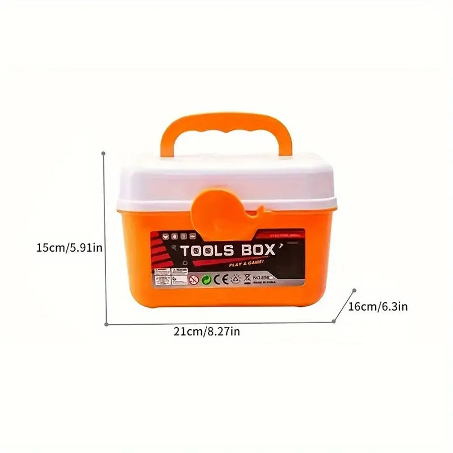 51pcs Youngsters's Simulation Home Play Tool Box Puzzle Toy Combination Boy Simulation