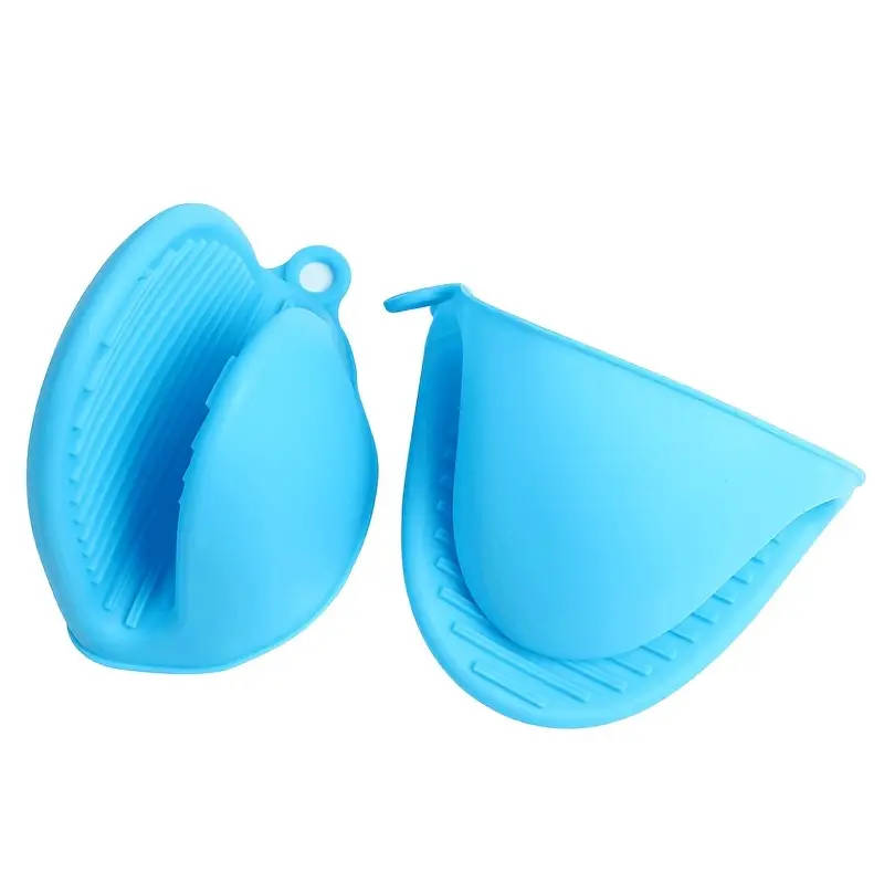 1 Pair of Silicone Pot Holder Gloves - Non-Slip Grip Kitchen Utensils, Suitable for Both Hands, Esse
