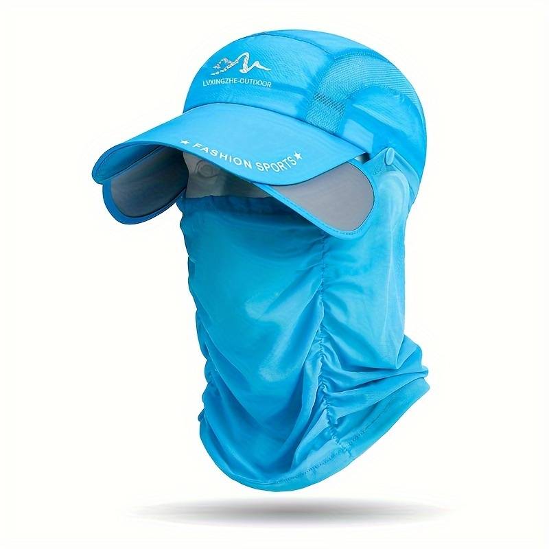 1pc Solid Color Breathable Baseball Hat With Thin Breathable Veil Lightweight Adjustable Sunscreen