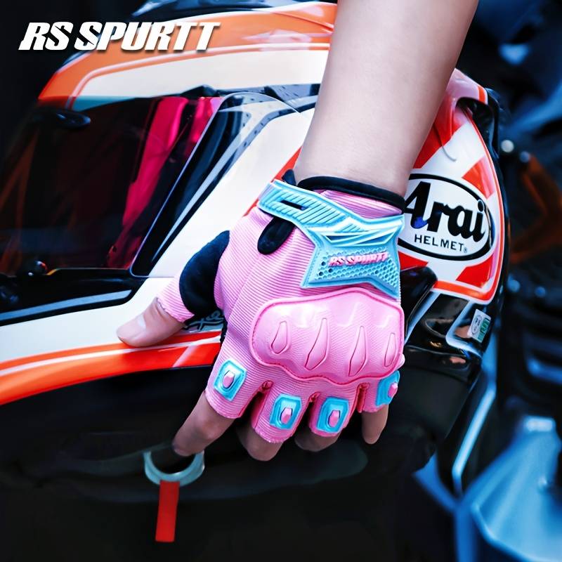 1 Pair Pink Size M Outdoor Sports Gloves