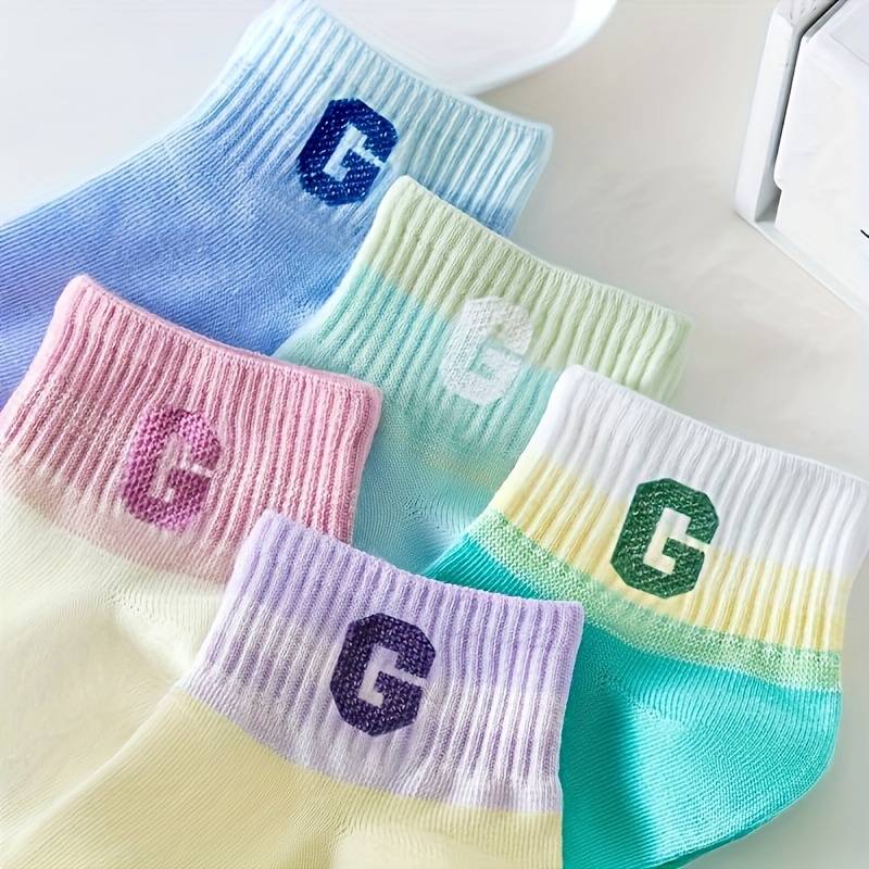 5 Pairs Asian One Size High Elastic Socks