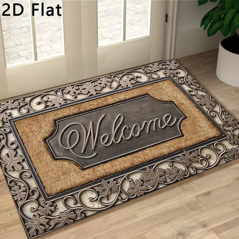 2D Flat Anti-Slip Floor Mat 50*80cm