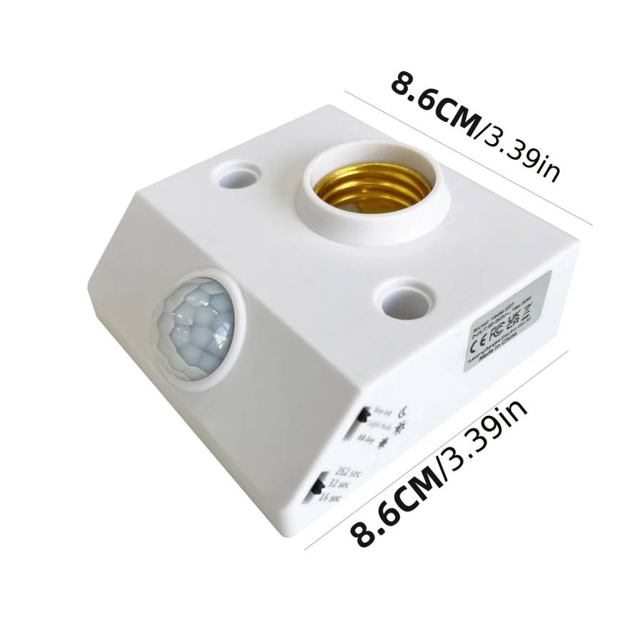 1pc Easy-Install LED Motion Sensor Light Automatic Infrared Human Detection E26 E27 Base Perfect
