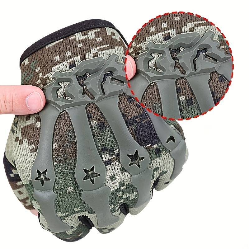 1 Pair Army Green One Size Fits All Outdoor Sports Gloves
