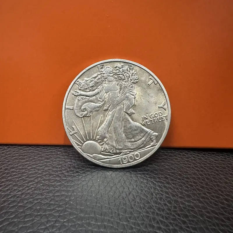 Liberty Patriotic Iron Silver-Plated Replica Coin, 1OZ Collectible Bullion