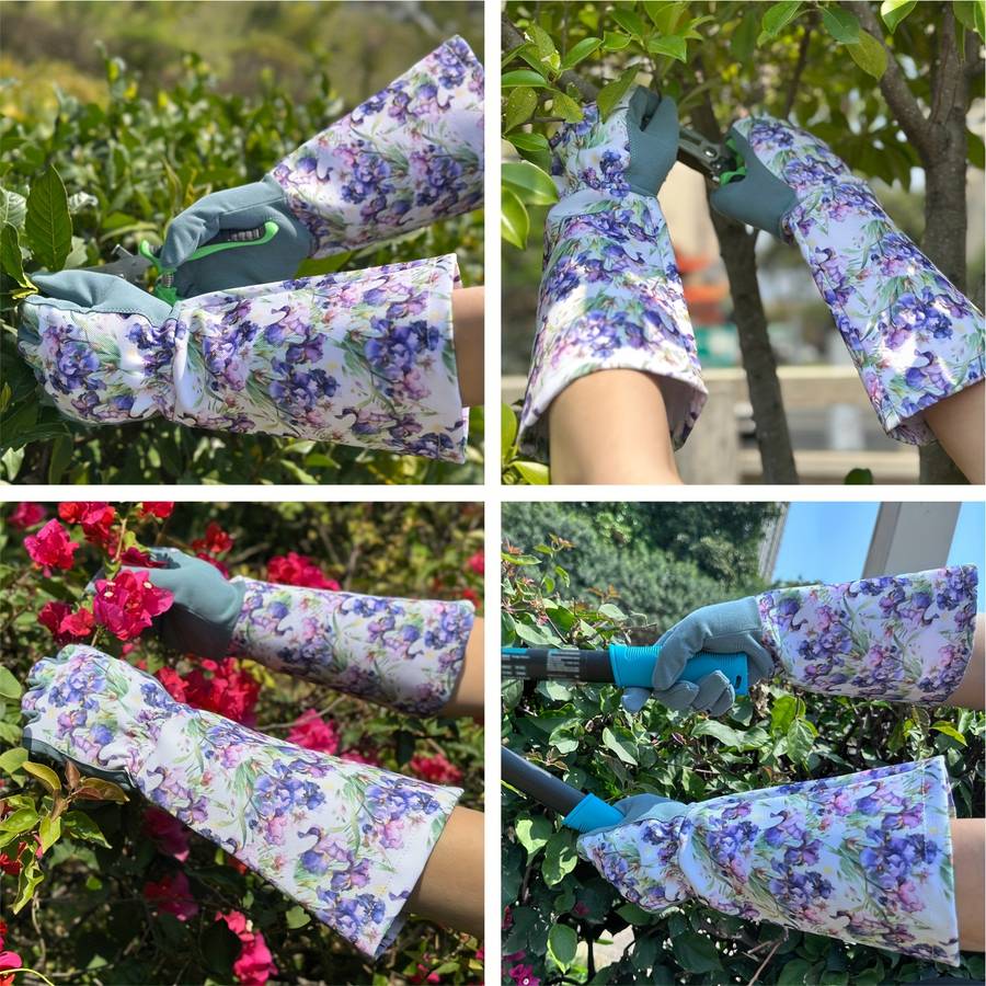 1 Pair Purple Size M-L Household Cleaning Gloves