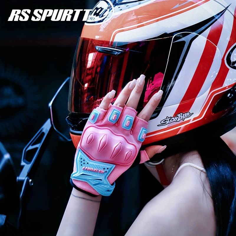 1 Pair Pink Size M Outdoor Sports Gloves