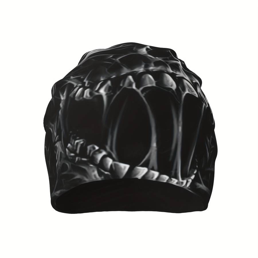 Men's Gothic Skull Beanie Lightweight Windproof Polyester Hat