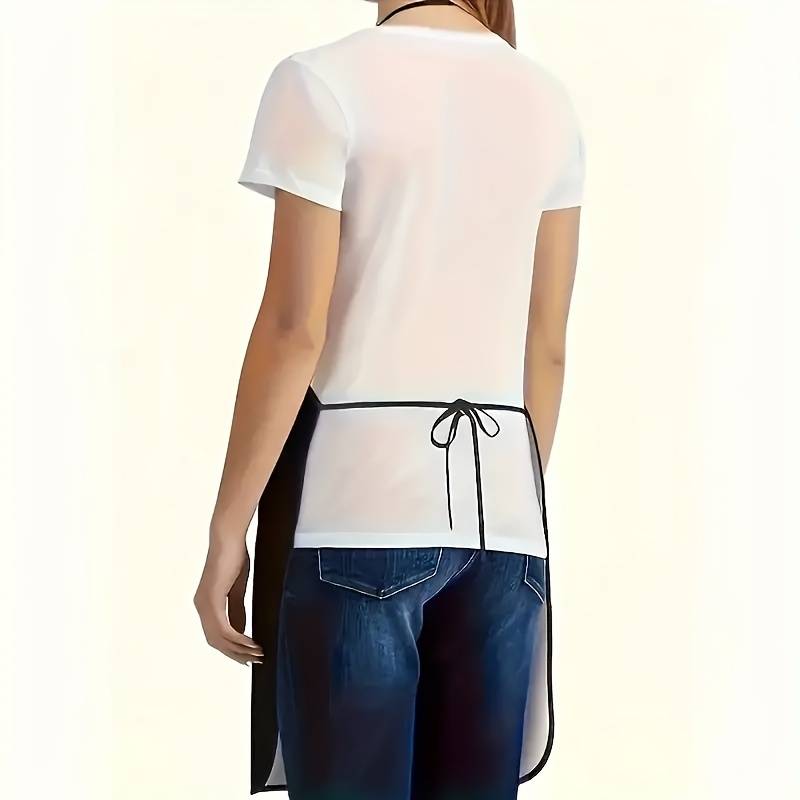 1pc An innovative new apron with simple digital print sexy Faux Leather beauty cold and beautiful