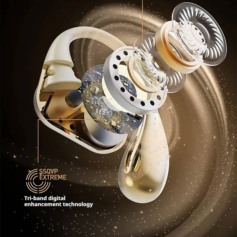 On-Ear Wireless Headphones Comfortable Deep Bass HIFI Sound with Touch Control Rechargeable