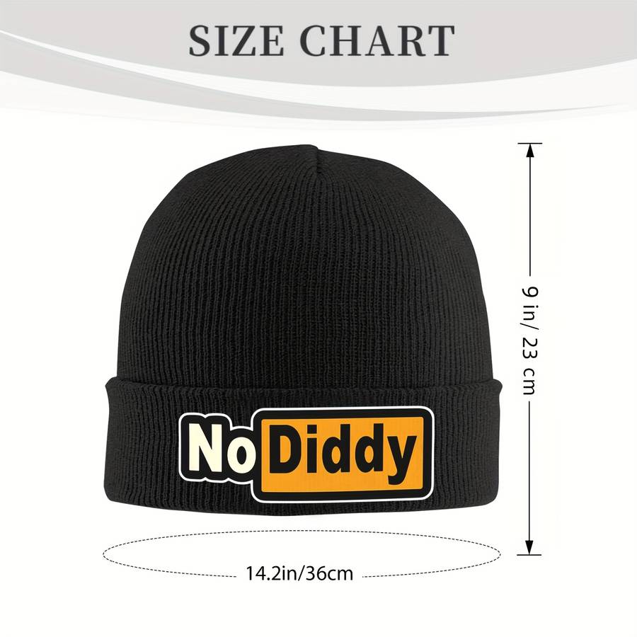 Funky Style No Diddy Graphic Beanie Hat
