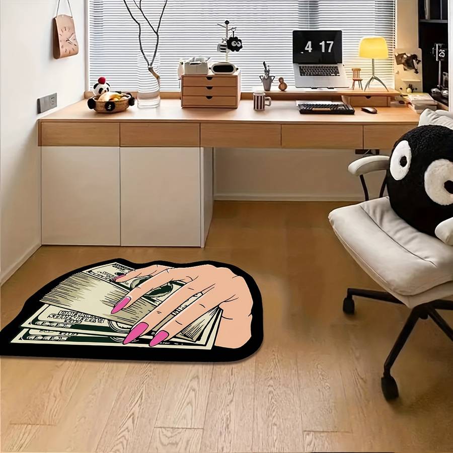 1Pc 50x80cm 19.6x31.5inch Hand Dollar Floor Mat