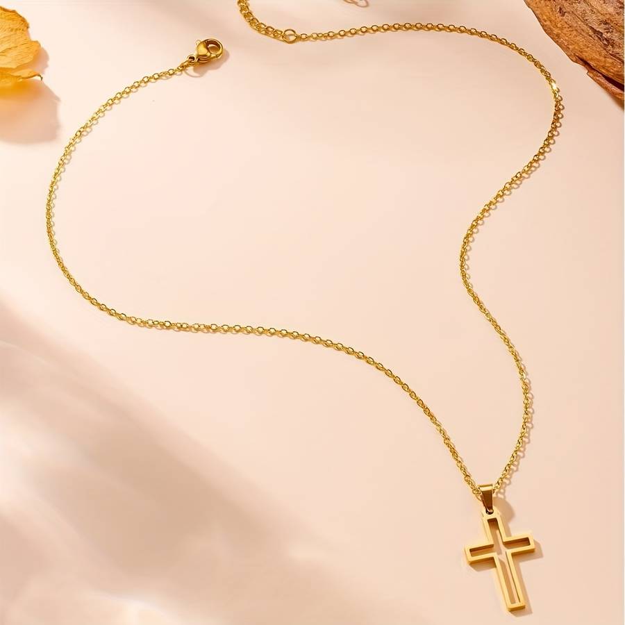 1 Piece Golden Jesus Theme Pendant