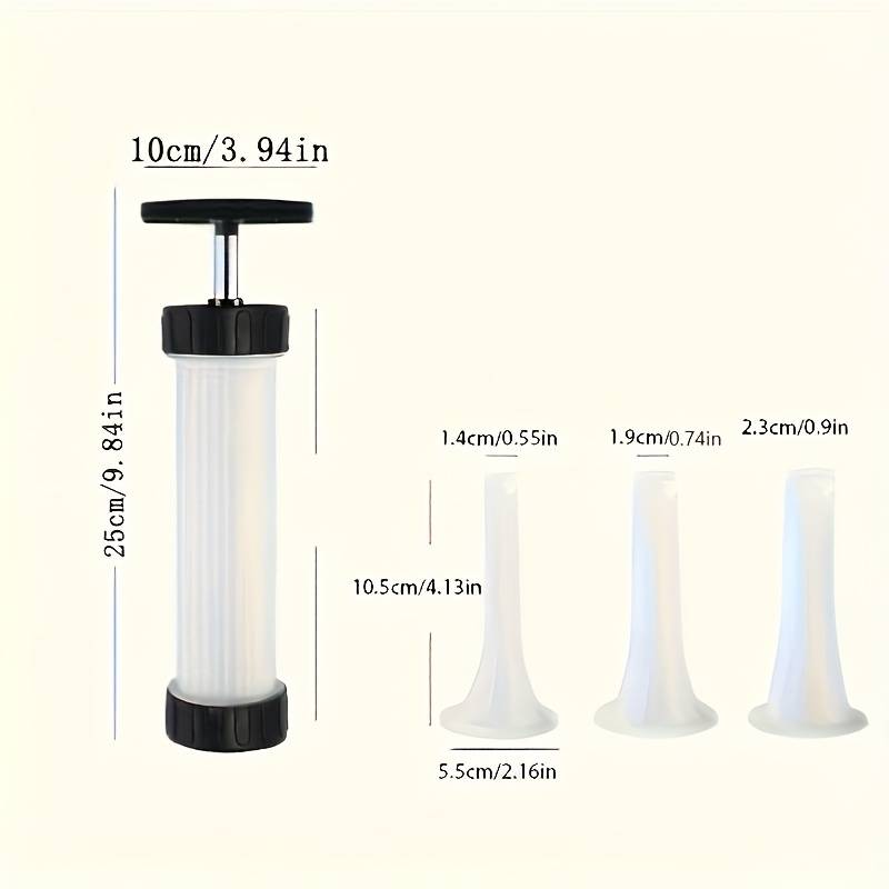 1pc Durable Plastic Sausage Stuffer Tool Handheld Sausage Maker for Homemade Sausages Kitche