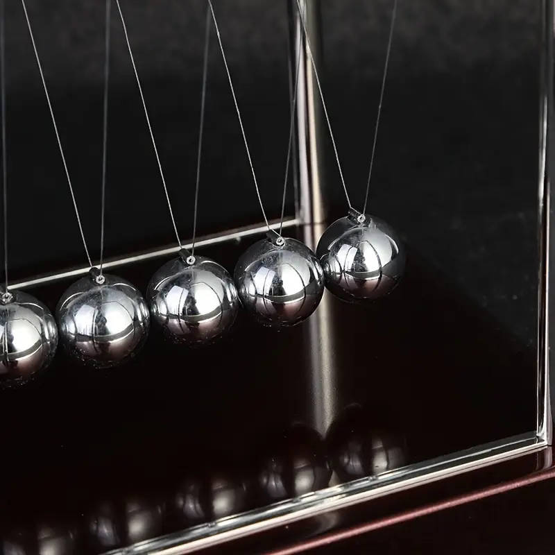 1pc Elegant Newton's Cradle Balance Balls Educational Physics Pendulum Desk Toy Kinetic Energy Demon