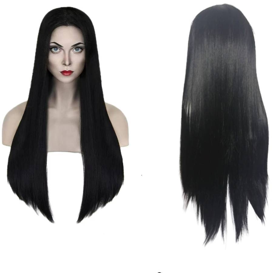 1Pc Black 60.96cm Fashion Design Wig