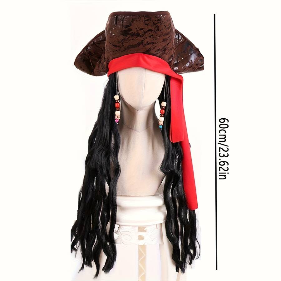 1Pc Black 55.88cm Fashion Design Wig