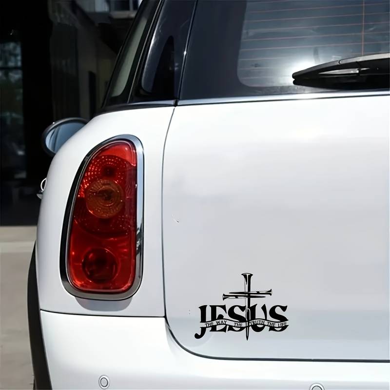 1pc   13.97cmx11.0cm Jesus Christian Themed Stickers