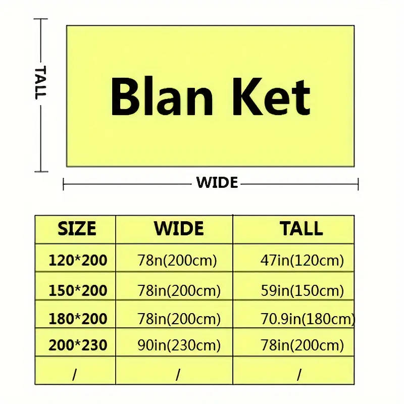 1 Piece Of Luxury Knitted Polyester Bed Blanket 150cm×200cm