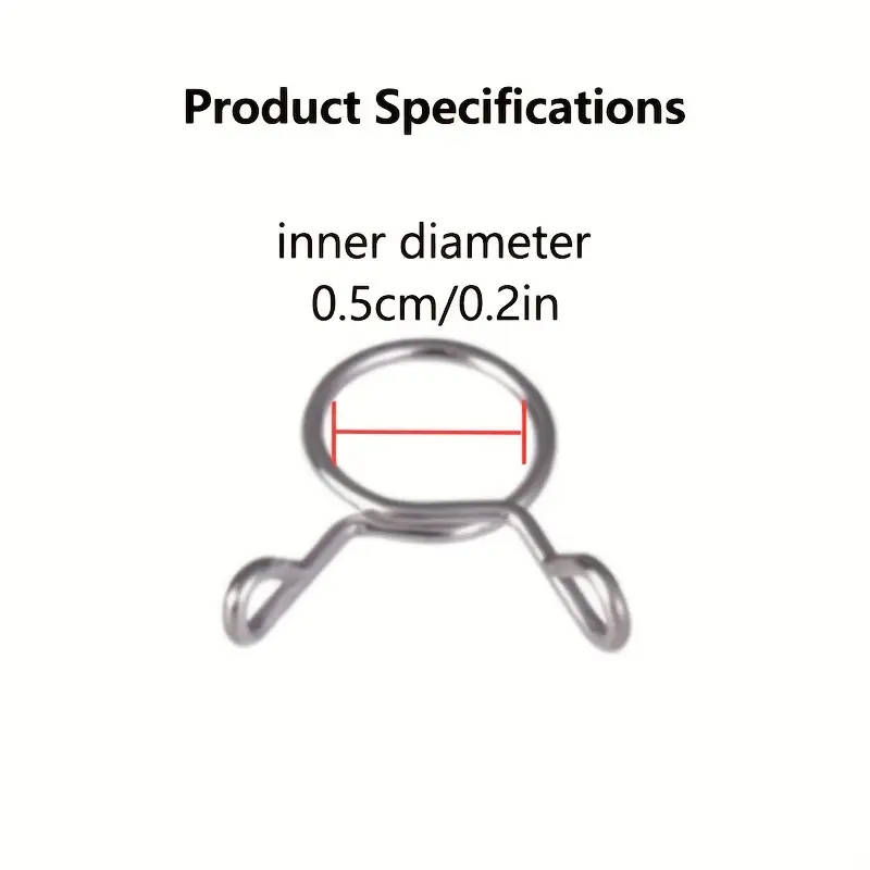 20 Stainless Steel Aquarium Oxygen Hose Clamps