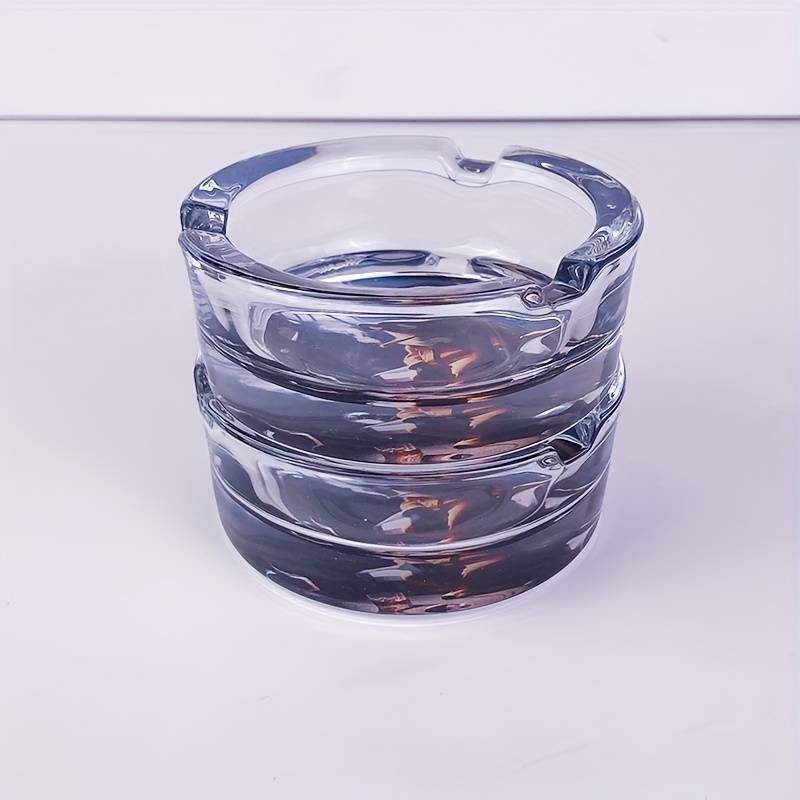 1pc Cartoon Character Glass Ashtray Round Clear Durable Ideal for Cigarette Butts Cigarette B