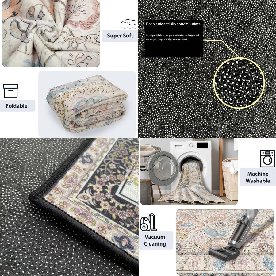 1Pc 62.99x78.8inch 160x200cm Floor Mat