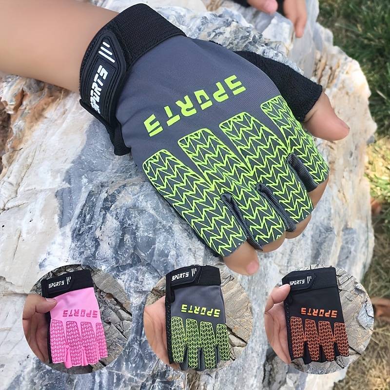 1 Pair Corrugated Pink Size S 3 To 6 Years Old Outdoor Sports Gloves