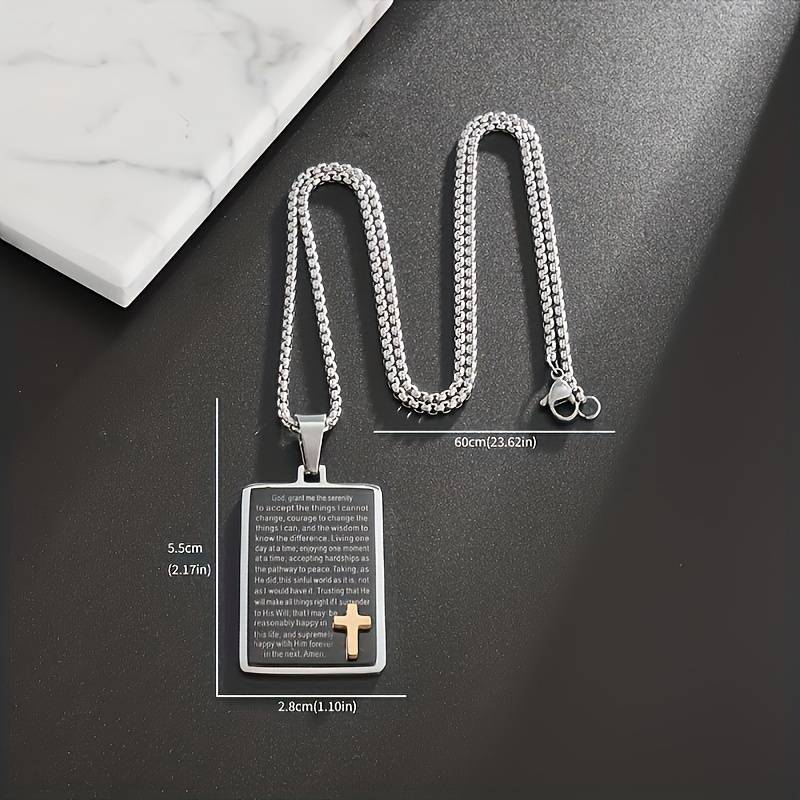 1 Piece Silvery Jesus Theme Pendant