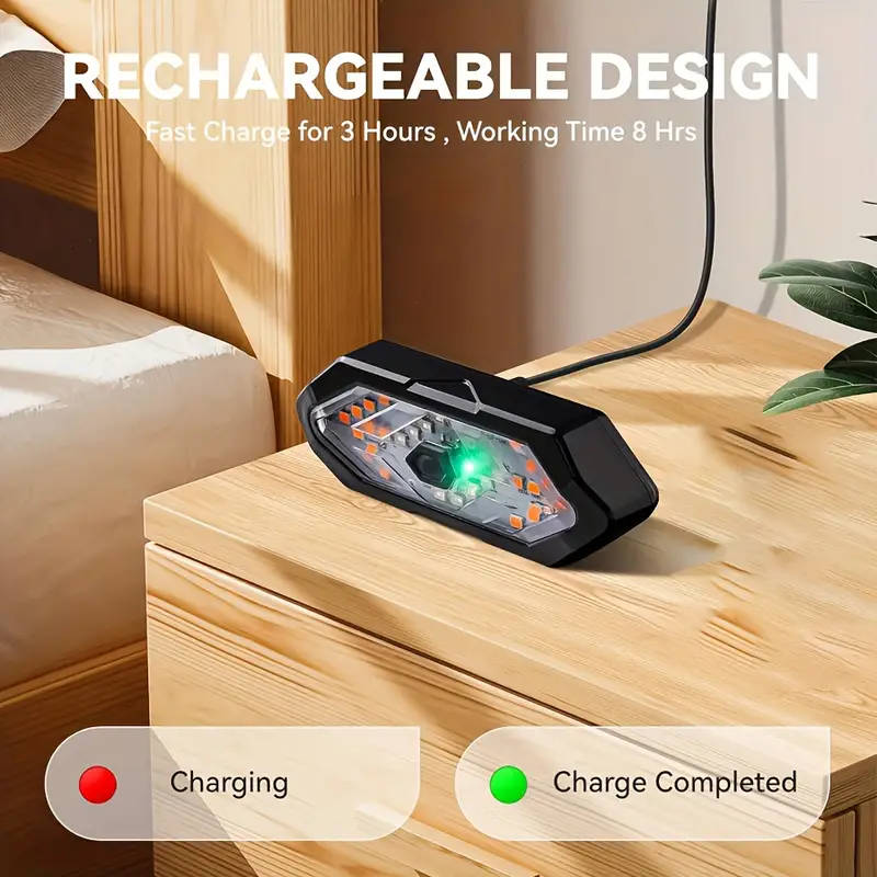 USB Rechargeable LED Bike Tail Light with Left/Right Turn Signal - 5 Modes