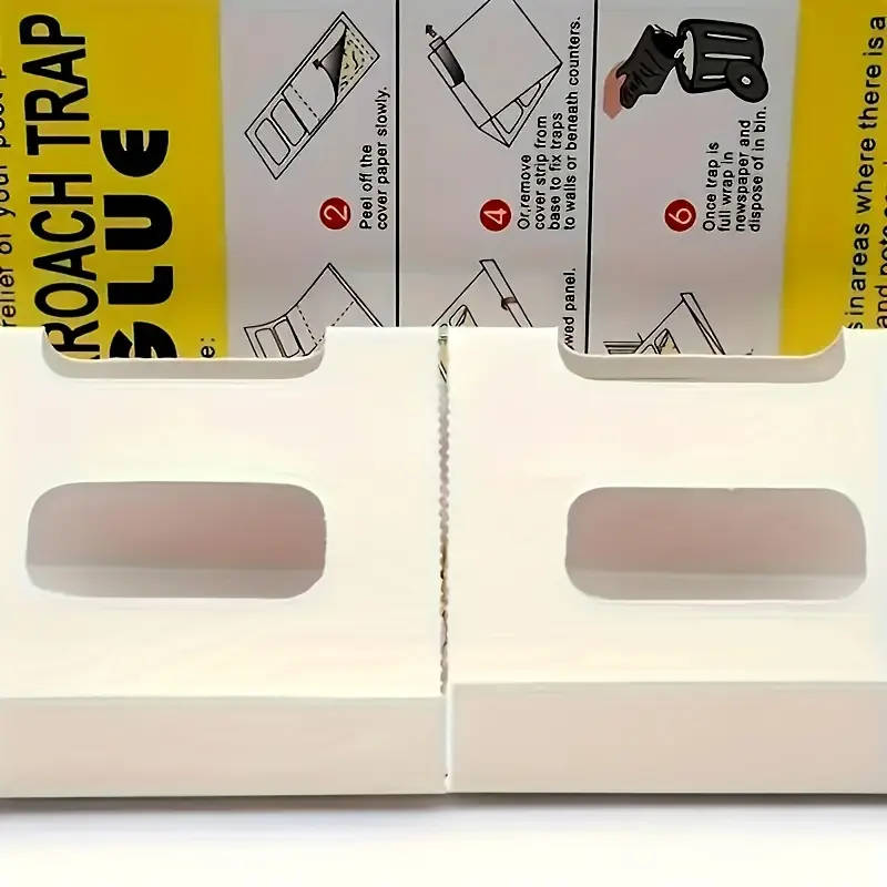 6pcs Sticky Cockroach Traps No Batteries Needed Safe Effective Pest Control for Indoors Outdoors Non