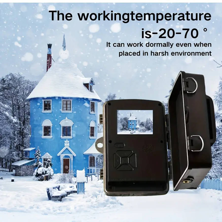 HD Outdoor Wildlife Camera with Built-in Screen Display