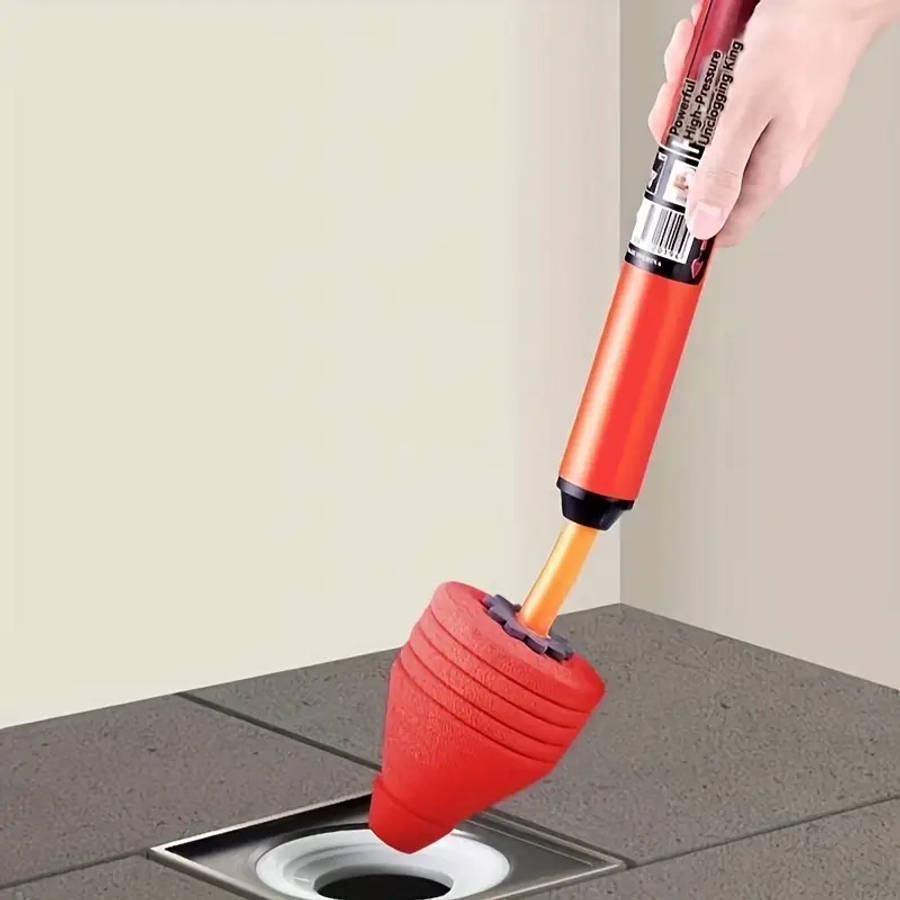 1 Pack Heavy Duty Air Toilet Plunger High Pressure Drain Cleaner
