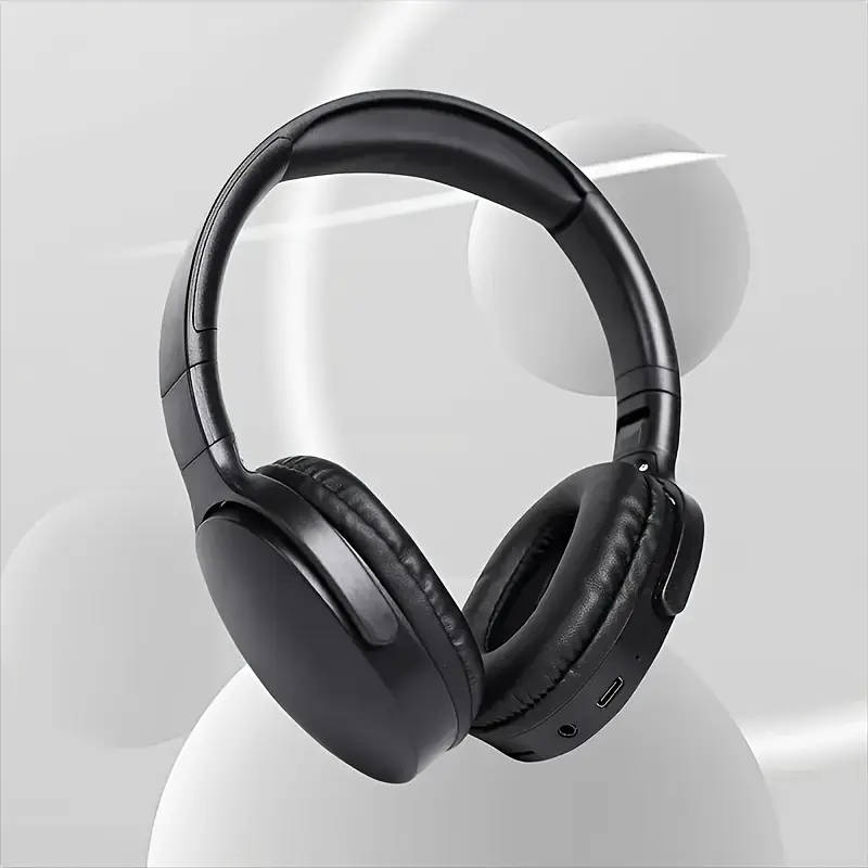 Over-Ear Wireless Headphones With Active Noise Cancellation And Built-In Microphone